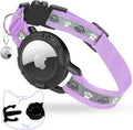 Breakaway AirTag Cat Collar, Reflective Cat Tracker Collar by ODOKELE