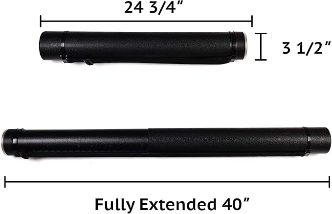 CALPALMY 2-Pack Extendable Poster Tubes Expand from 24.5” to 40” - Image 2