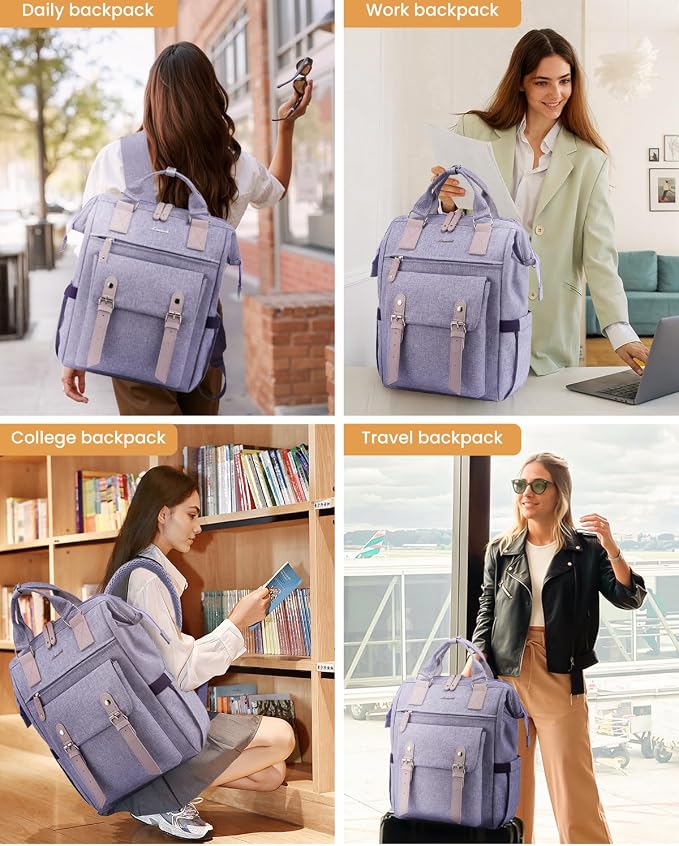 LOVEVOOK Extra Large Backpack for Women, 18 Inch Travel Laptop Backpack - Image 9