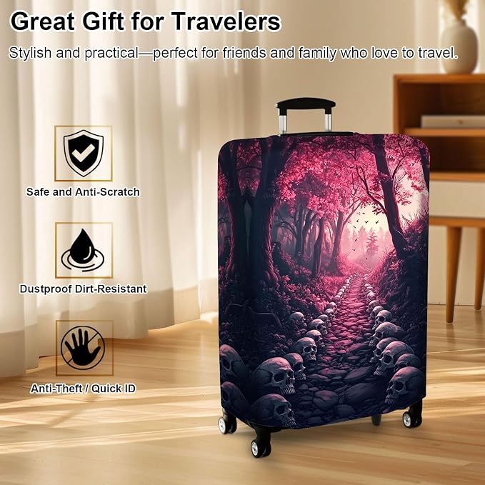 Luggage Cover Protector for 26-28 Inch Suitcases, TSA Approved Elastic Travel - Image 7