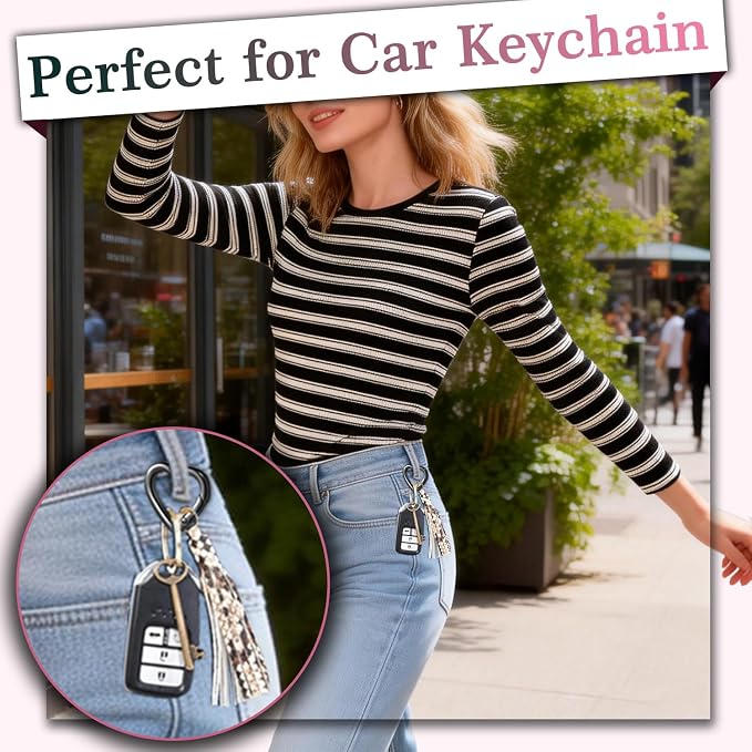 4pcs Heart Carabiner Keychain Clip, Metal Spring Heart Rings Hook Key Ring - Image 4