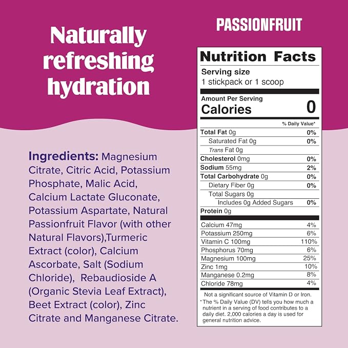 Ultima Replenisher Daily Electrolyte Powder – Passionfruit, 20 Stickpacks – - Image 3