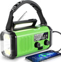 Leaton Emergency Radio with Solar/Hand Crank/USB Charging, 10000mAh by Leaton