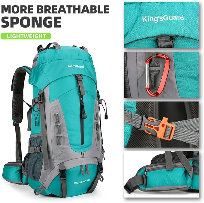 King'sGuard 60L Hiking Backpack - Image 3