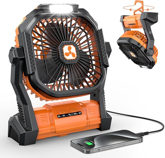 Portable Fan Rechargeable, Cordless Battery Powered Fan by OnlyNewforYourLife