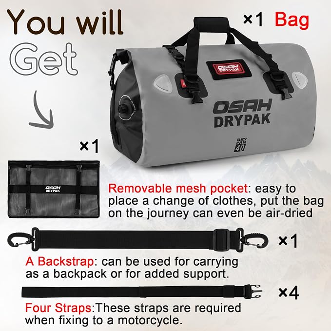 OSAH DRYPAK Waterproof Duffel Bag - Image 8