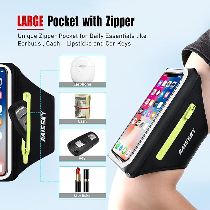 Running Armband with Key Pouch, Running Phone Holder - Image 2