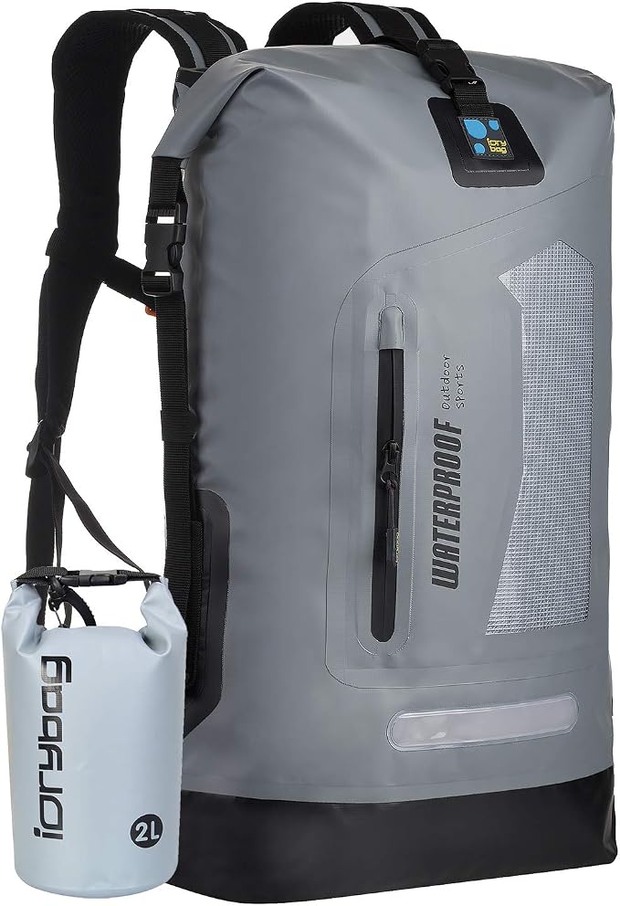 IDRYBAG Waterproof Backpack for Men 20L/30L/40L, Floating Dry Bag Kayak by iDrybag+