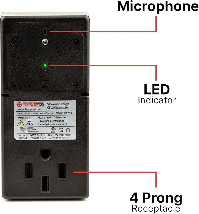 FireAvert - Electric Auto Stove Shut-Off Safety Device, Oven Monitoring Solution - Image 6