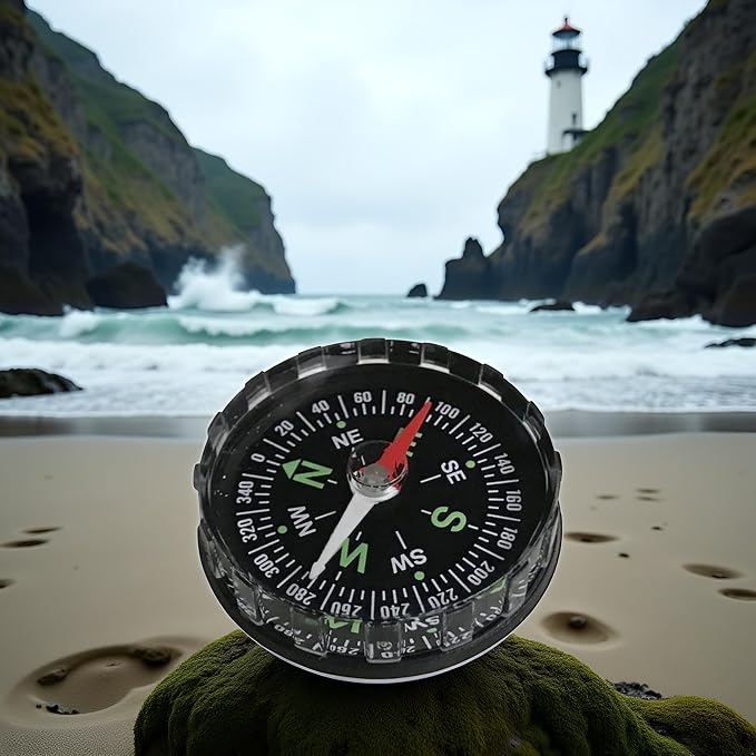 Black Waterproof Pocket Watch Compasses Navigation Compasses Professional Clear - Image 6