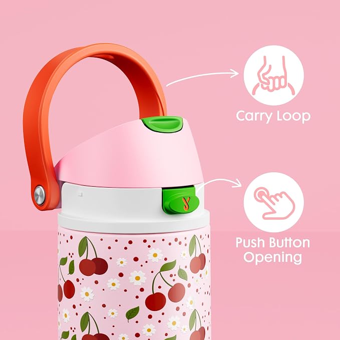 18 oz Insulated Water Bottle for Kids: Meoky Stainless Steel Water Bottle - Image 6
