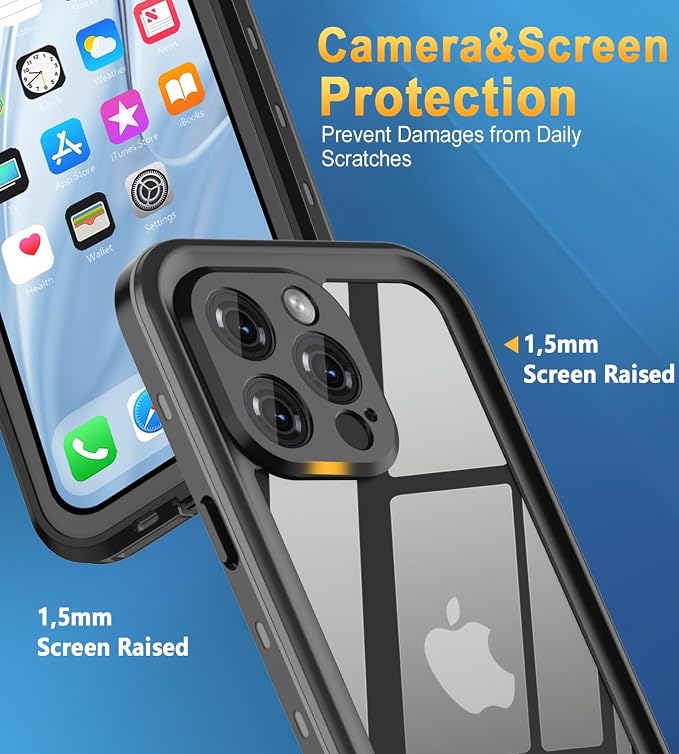 Design for iPhone 13 Pro Max Case Waterproof 6.7‘’, Full Body Underwater - Image 3
