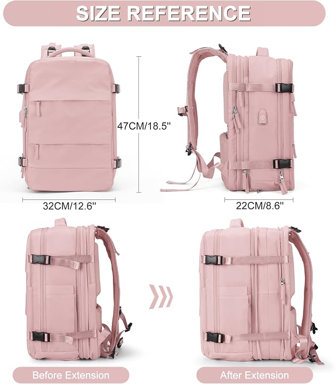 coofay Expandable Travel Backpack - Image 2