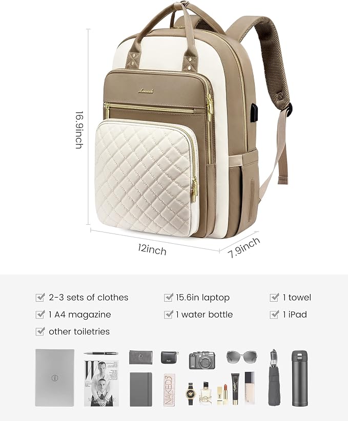 LOVEVOOK Laptop Backpack for Women, Stylish Backpack Purse - Image 2