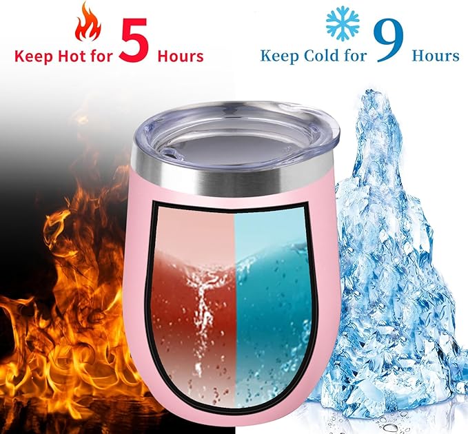 12oz/6 Pack Wine Tumbler Glasses - Image 3