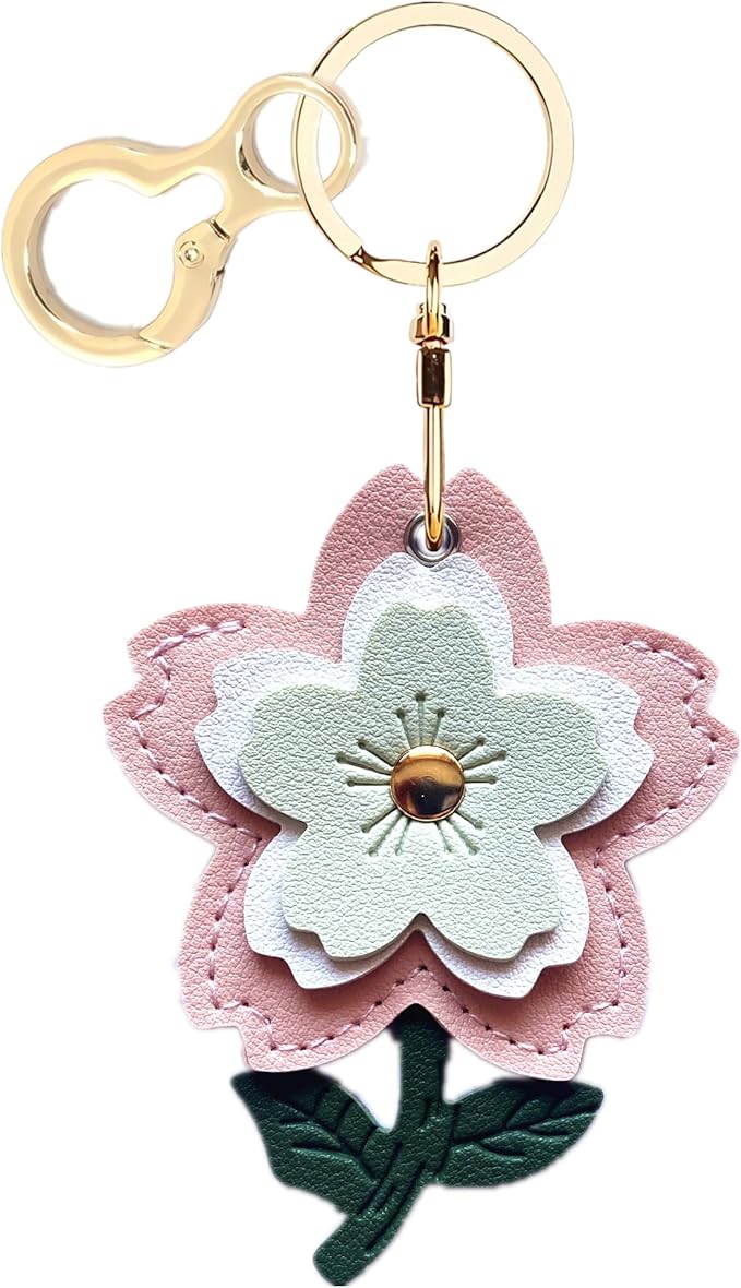 BORKUANA Leather Keychain Holder Case Compatible by BORKUANA