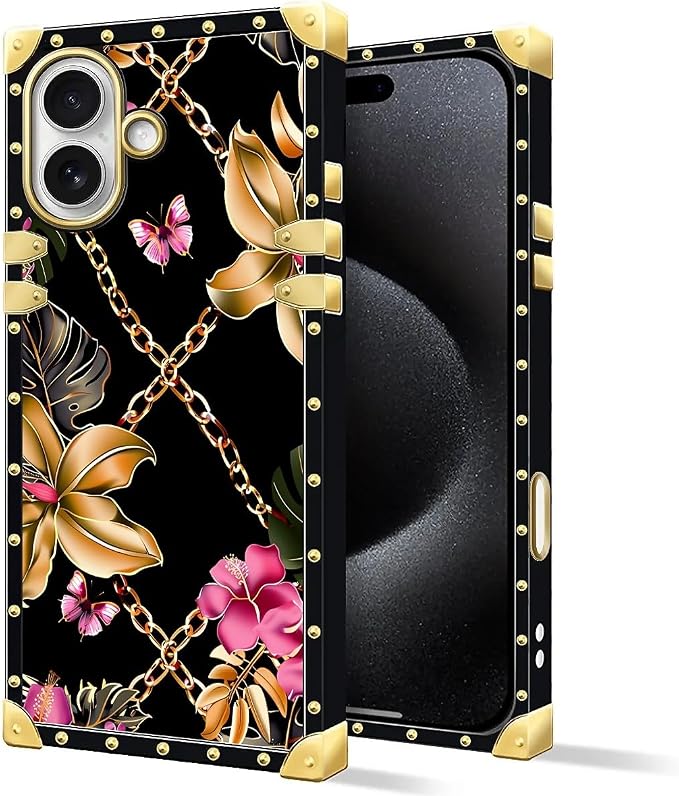 for iPhone 17 Case Luxury Golden Decoration - Image 2