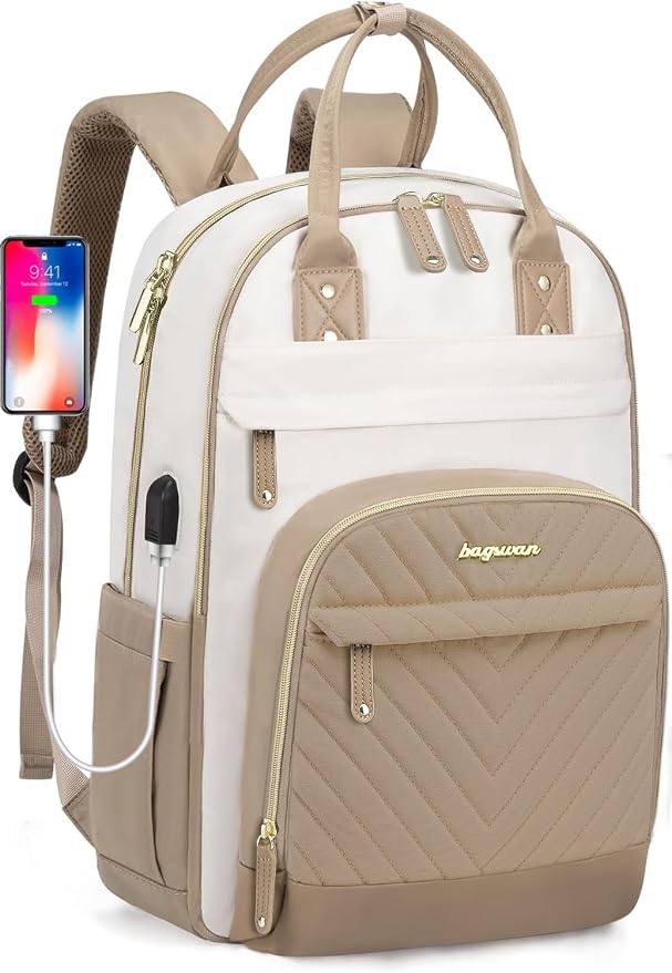 Backpack for Women Laptop Bag: Work Travel Backpacks Fits 17 inch Computer by BAGSWAN