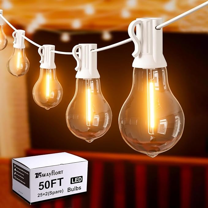 Outdoor String Lights LED String Lights by Tswayflort