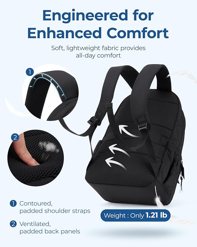 BAGSMART Travel Laptop Backpack, College Backpack - Image 6