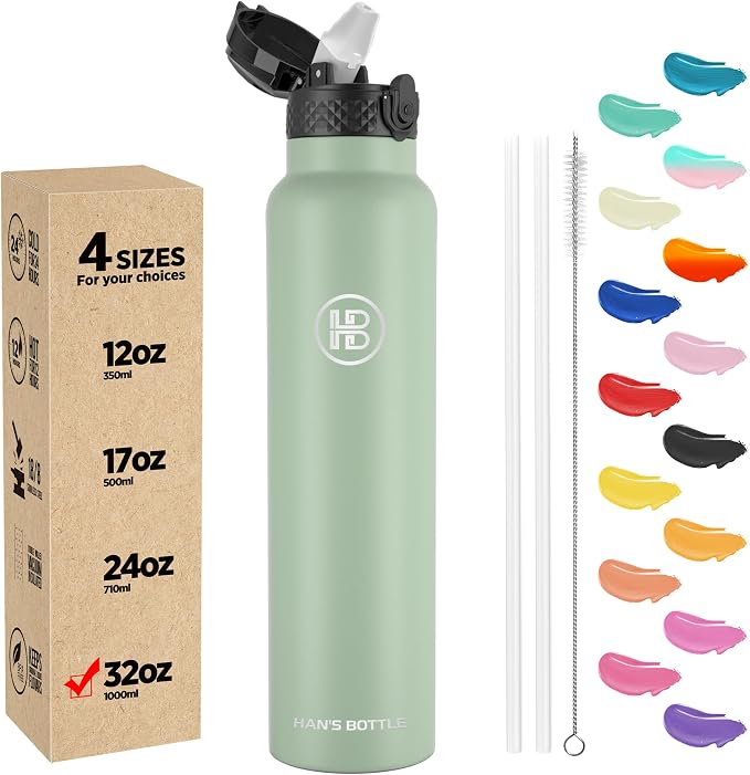 Han's Bottle Sports Water Bottle - 32 Oz by han%27s+bottle