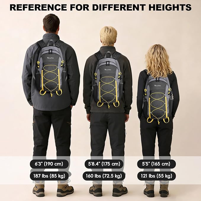 Seektop 20L Foldable Waterproof Hiking Backpack, Ultralight Small Lightweight - Image 9