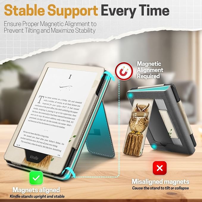 TNP Stand Case for Kindle Paperwhite 12th Generation 2024 / Kindle Colorsoft - Image 8