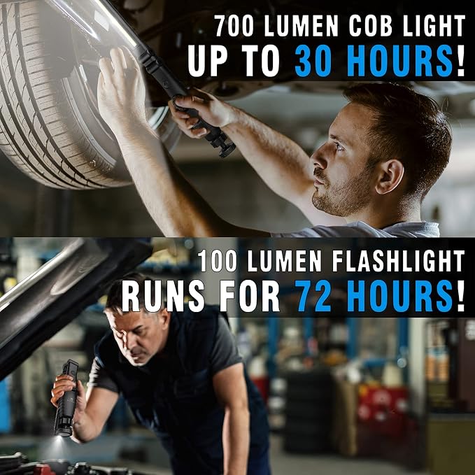 Dr. Prepare LED Work Light, 700 Lumens Foldable Rechargeable Work Light - Image 7