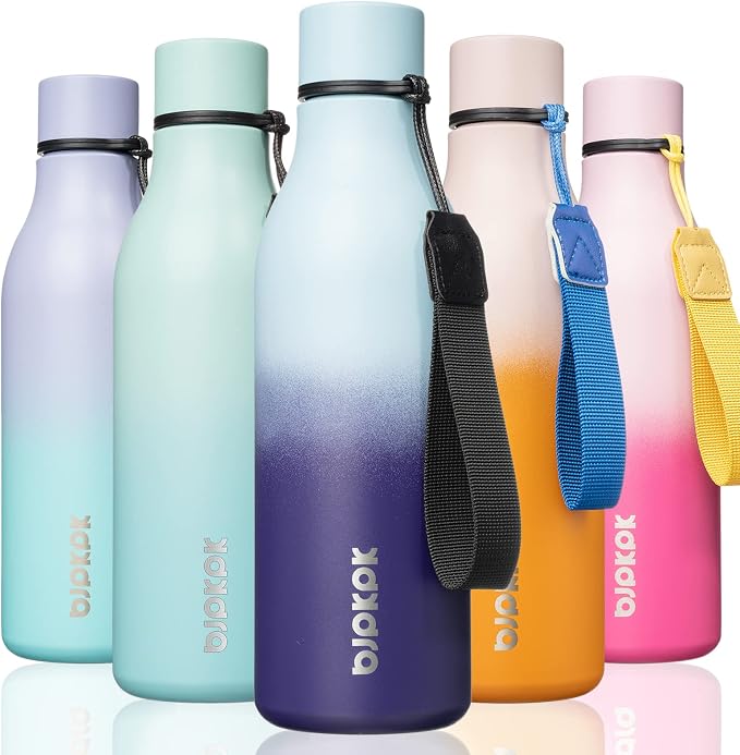 BJPKPK Insulated Water Bottles, 18 oz Stainless Steel Metal Water Bottle by BJPKPK