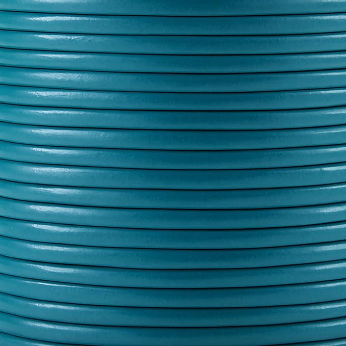 Mandala Crafts Round Genuine Teal Leather Cord - Image 3