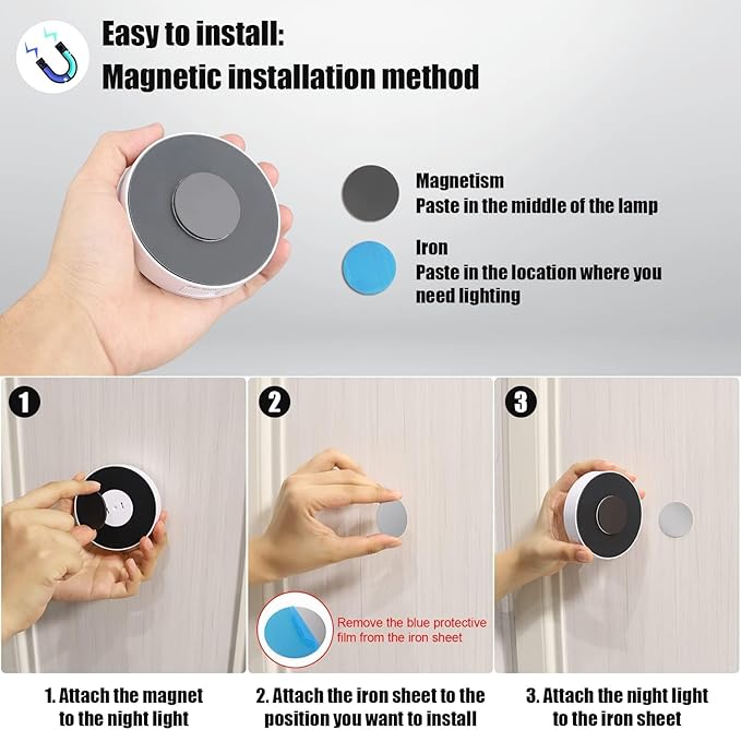 Motion Sensor Light Indoor, 3 Pack Rechargeable Night Light, Wide Detection - Image 5