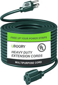 Outdoor Extension Cord Waterproof 50 FT, Flexible 100% Copper 3 Prong Extension by UBOORY