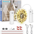 WOBANE Dual Motion Sensor Stair Lights Strip, Rechargeable 16.4ft LED Strip by WOBANE