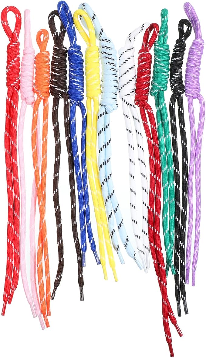 12 PCS Paracord Keychain Bag Charms, Colorful Paracord Rope Keychain Braided by Unknown