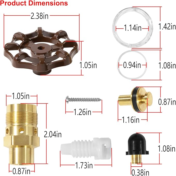 RK-25 Repair Kit, Outside Faucet Metal Handle Compatible - Image 6