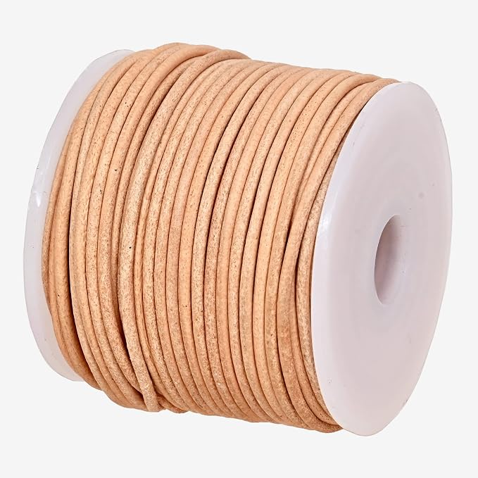 GENIQUE Real/Genuine Round Leather String Cord by GENIQUE