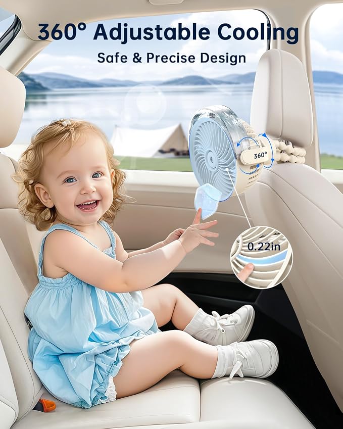 SWEETFULL Misting Stroller Fan – Portable Baby Fan - Image 6