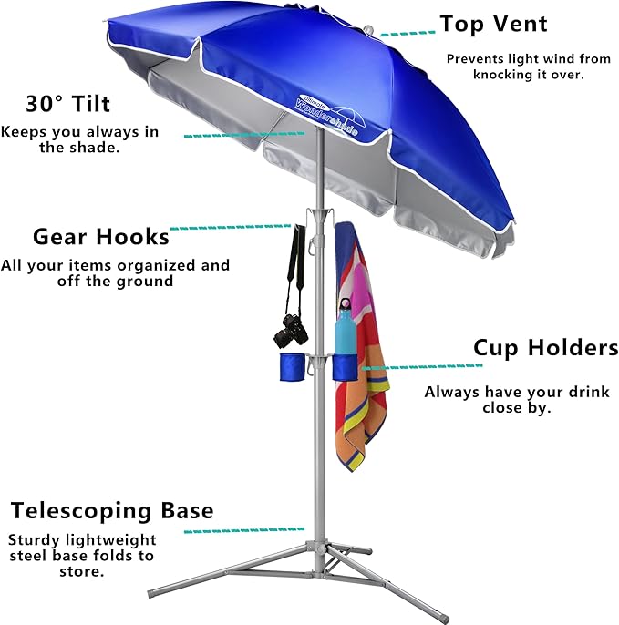 Wondershade Ultimate Portable Sun Shade Umbrella – Lightweight Adjustable - Image 2