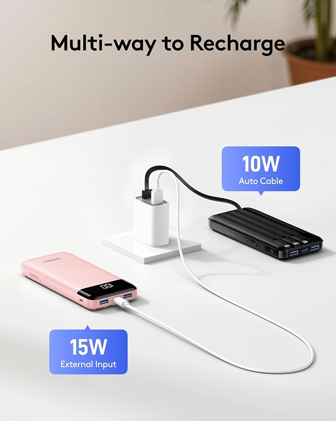 Orfeika Portable Phone Charger, 10000mAh Portable Charger Power Bank - Image 8