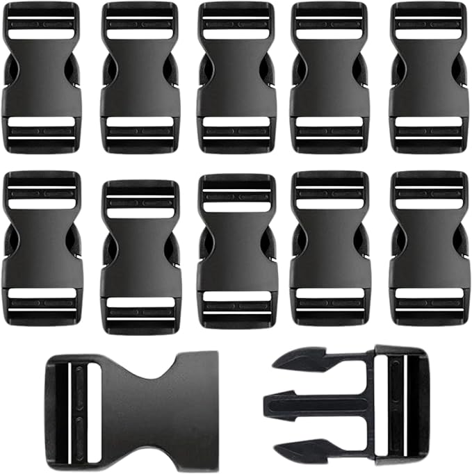 10 Pack 1 Inch Buckle Quick Side Release, Heavy Duty Plastic Side Release by Unknown