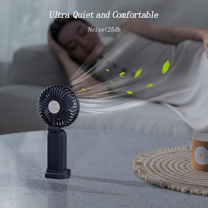 GOCKERA Portable Fan, 4200mAh Battery Operated Fan, 5 Speeds&Digital Display - Image 6