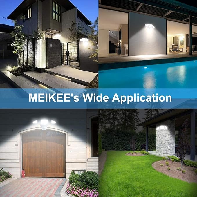 MEIKEE 42W LED Security Lights Motion Sensor Light Outdoor Flood Light - Image 9