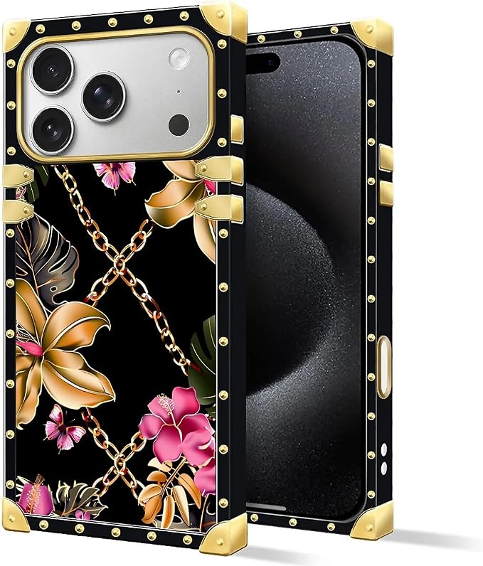 for iPhone 17 Pro Case Luxury Golden Decoration - Image 2