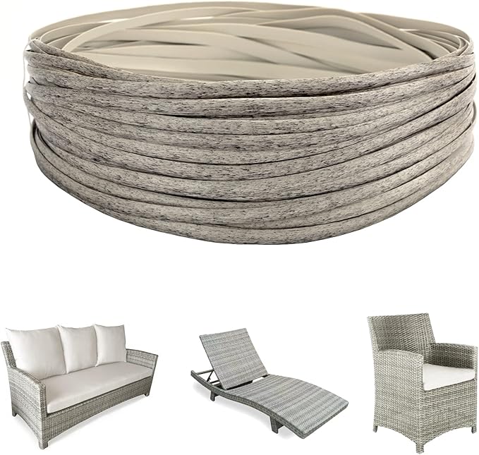 Lahpivieh 120 Ft Wicker Repair Kit, Plastic Wicker Material, Faux Rattan by Laphivieh