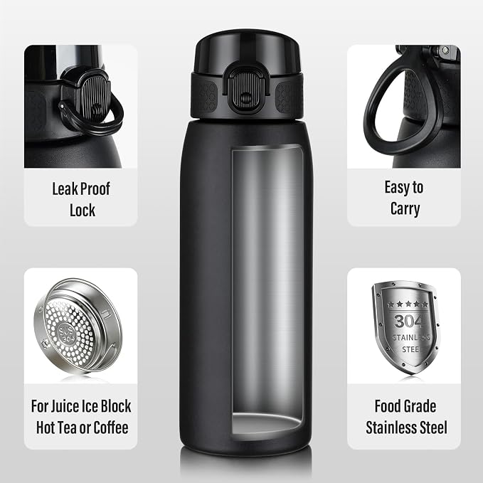 Insulated Water Bottle 18 oz - Image 4
