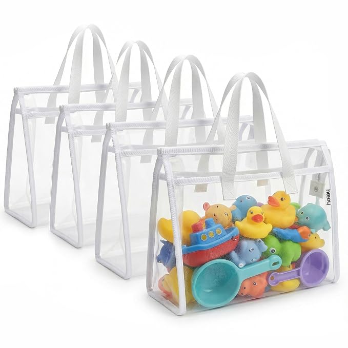 HOLAY 4 Pack Clear Toy Storage Bags by OrganizeYourLifeWithholay