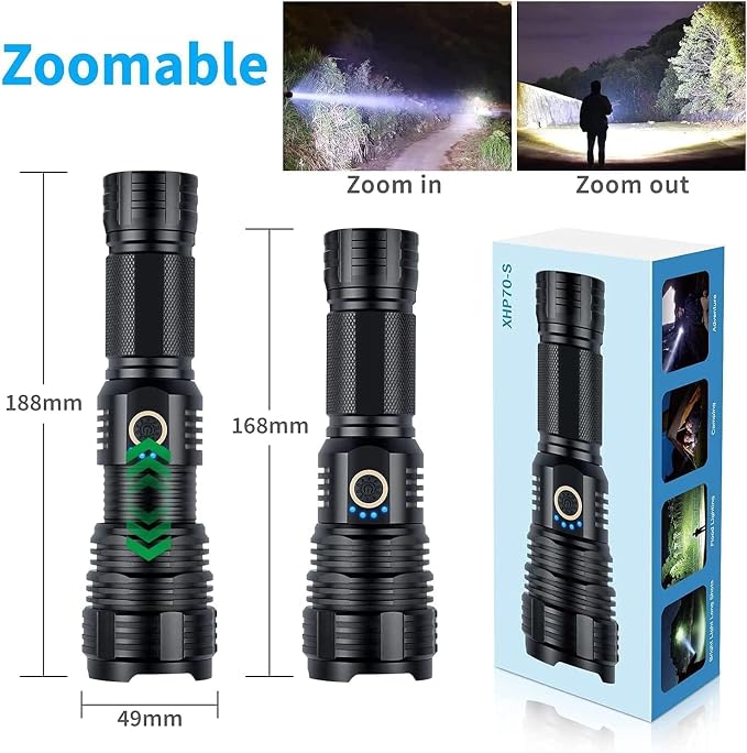 Rechargeable Flashlights 2000.000 High Lumens, Super Bright Flashlight - Image 7