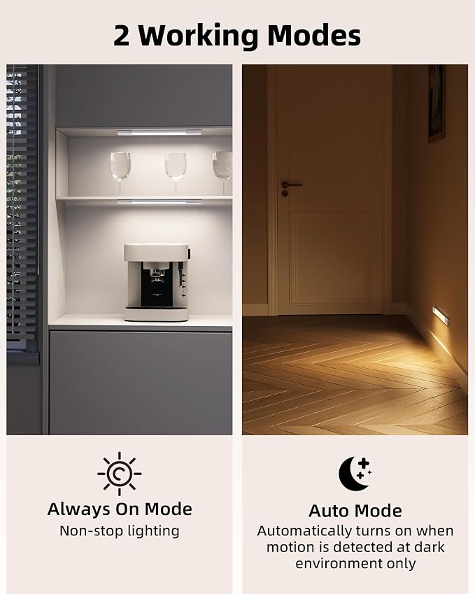 EZVALO 7.8" Rechargeable Motion Sensor Light Indoor, Wireless Closet Lights - Image 3