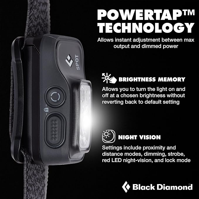 BLACK DIAMOND Spot 400 Headlamp | 400 Lumens Brightness, Dimmable | Waterproof - Image 3
