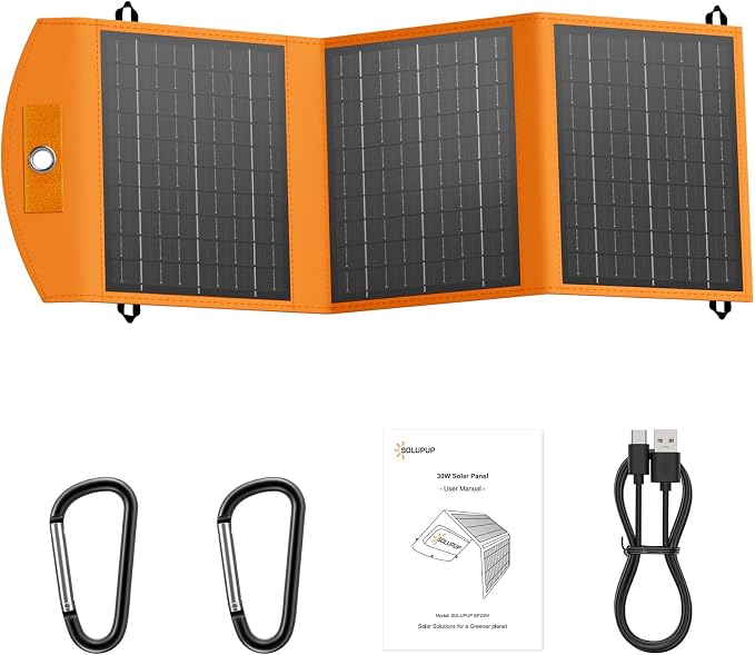 SOLUPUP Solar Panels 30W Portable Foldable Solar Charger by SOLUPUP
